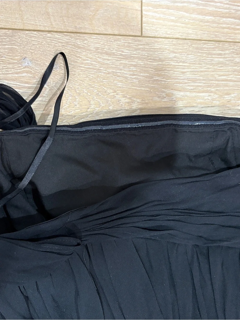 Ann Taylor Black Silk One Shoulder Maxi Dress Size 4